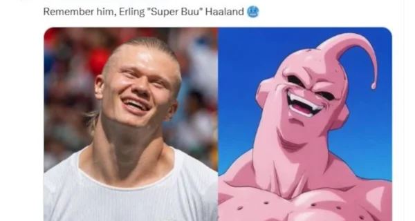 Erling Haaland celebra tras anotar un gol contra Brasil en el Mundial 2026
