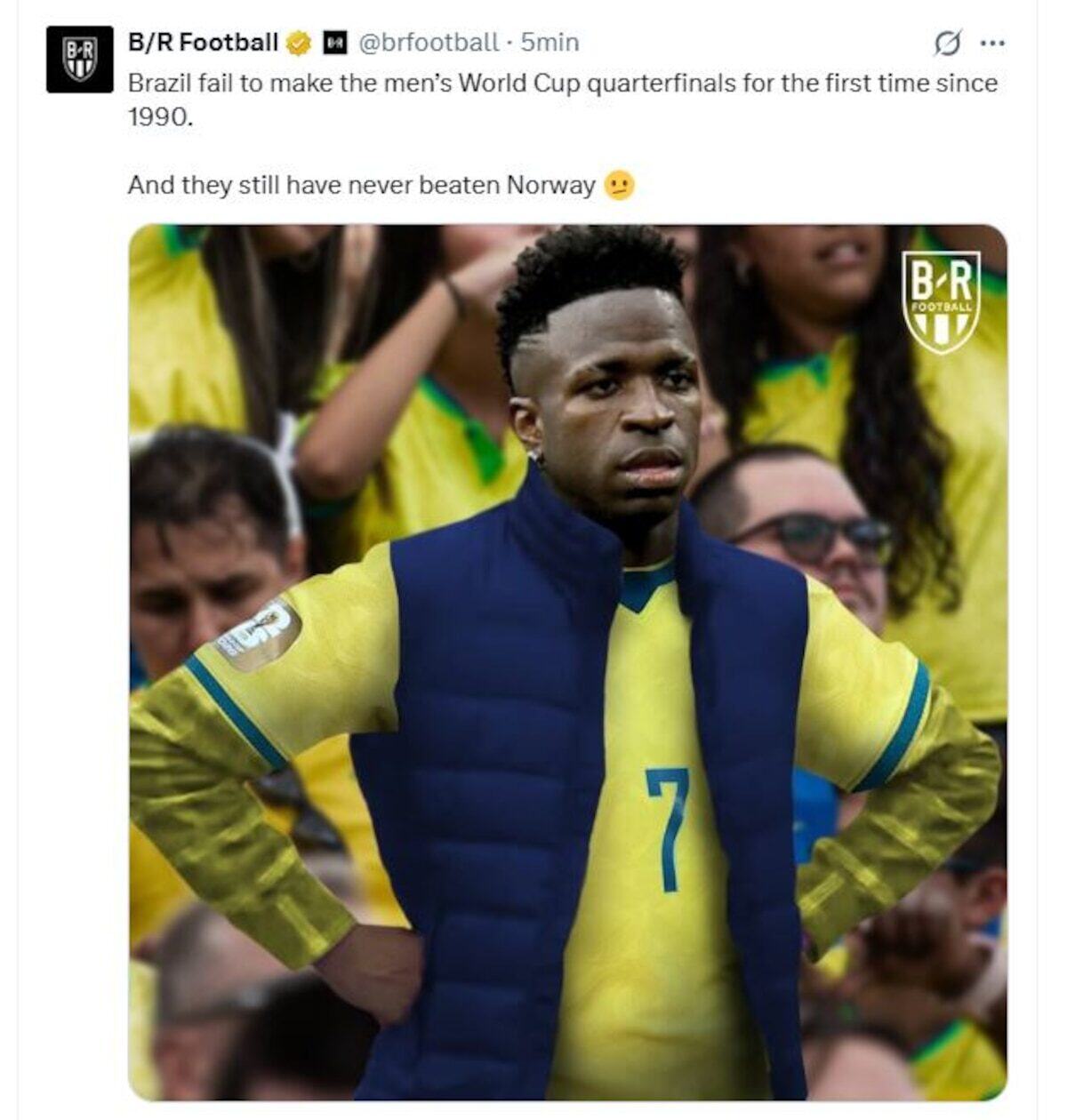 LOS MEJORES MEMES DE LA DERROTA DE BRASIL ANTE NORUEGA