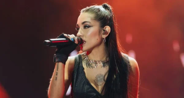 María Becerra en un evento