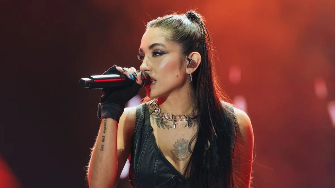 María Becerra en un evento