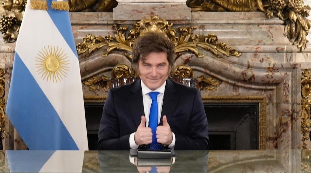 Javier Milei en cadena nacional