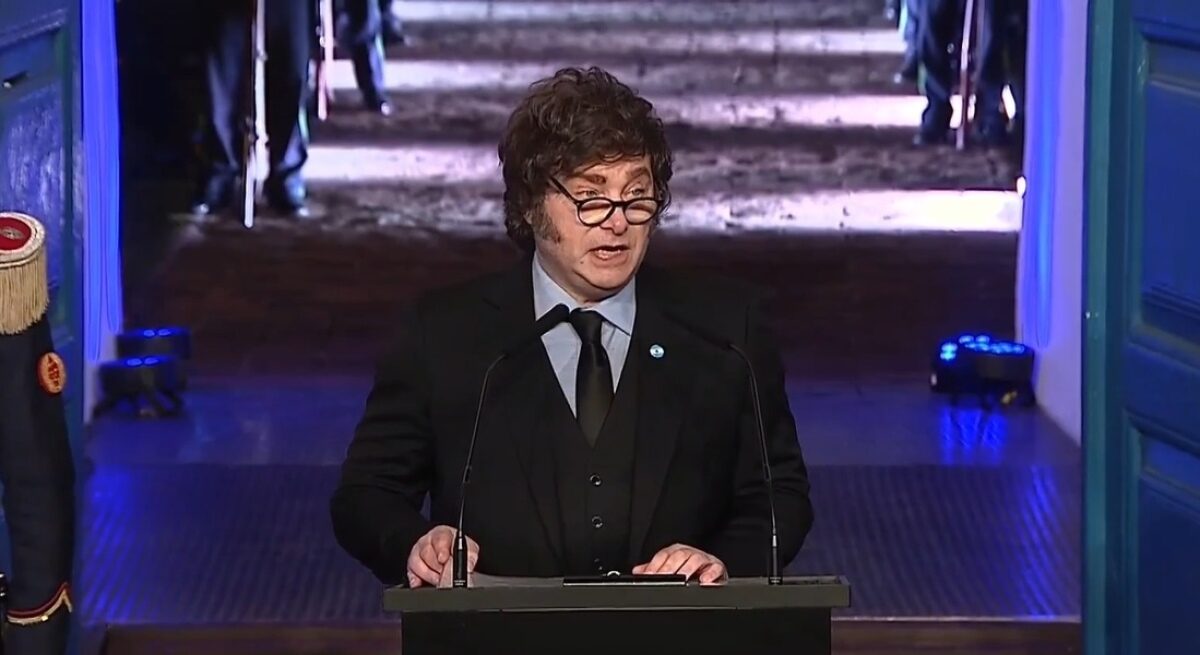 Javier Milei en el acto del Día de la Independencia en Tucumán