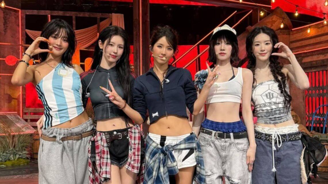 Minnie de i-dle con camiseta de Argentina