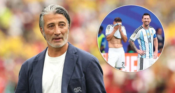 Murat Yakin, entrenador de Suiza, en conferencia de prensa antes del partido contra Argentina