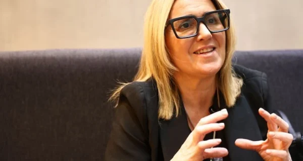 María Soledad Gennari en una conferencia sobre narcotráfico en Neuquén
