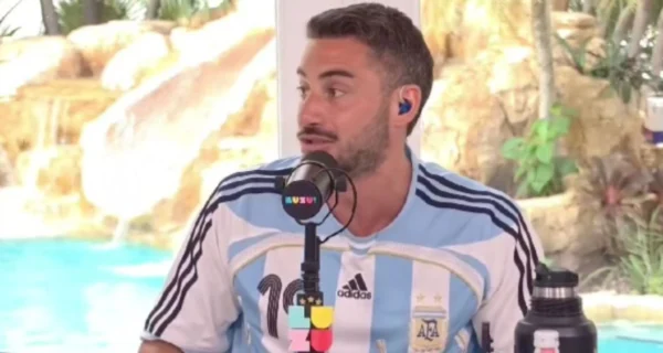 Nico Occhiato durante la transmisión de Nadie Dice Nada