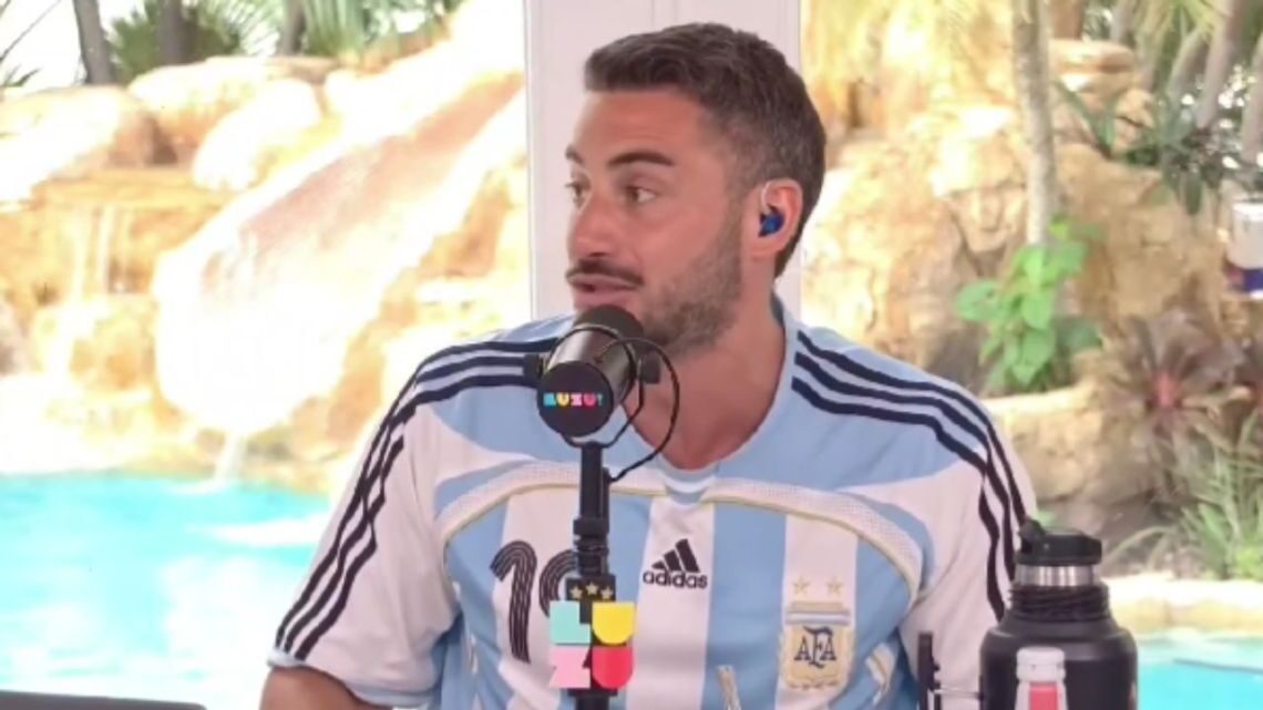 Nico Occhiato durante la transmisión de Nadie Dice Nada