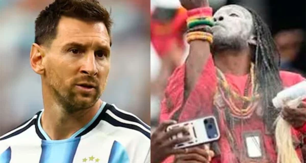 Lionel Messi durante un partido de fútbol
