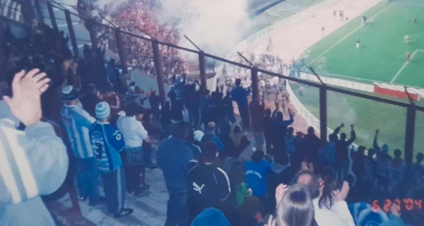 Hinchas de Atlético de Rafaela en un partido