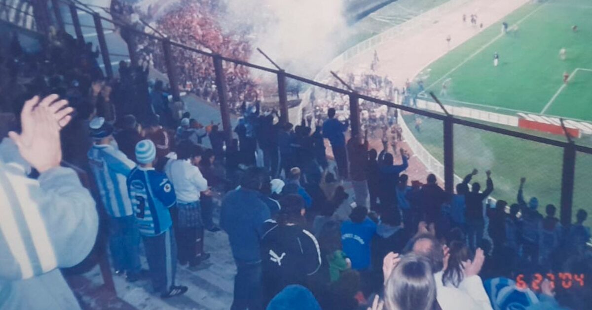 Hinchas de Atlético de Rafaela en un partido
