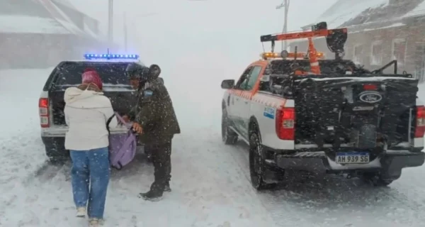 Rescate de turistas en Mendoza por nevada