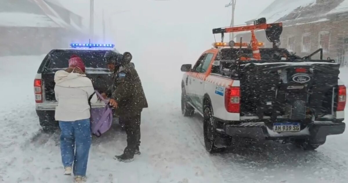 Rescate de turistas en Mendoza por nevada