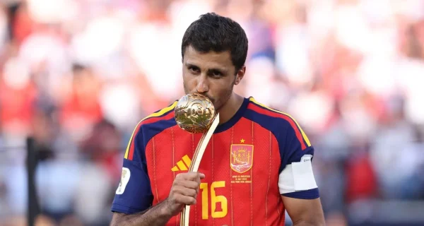 Rodri durante un partido