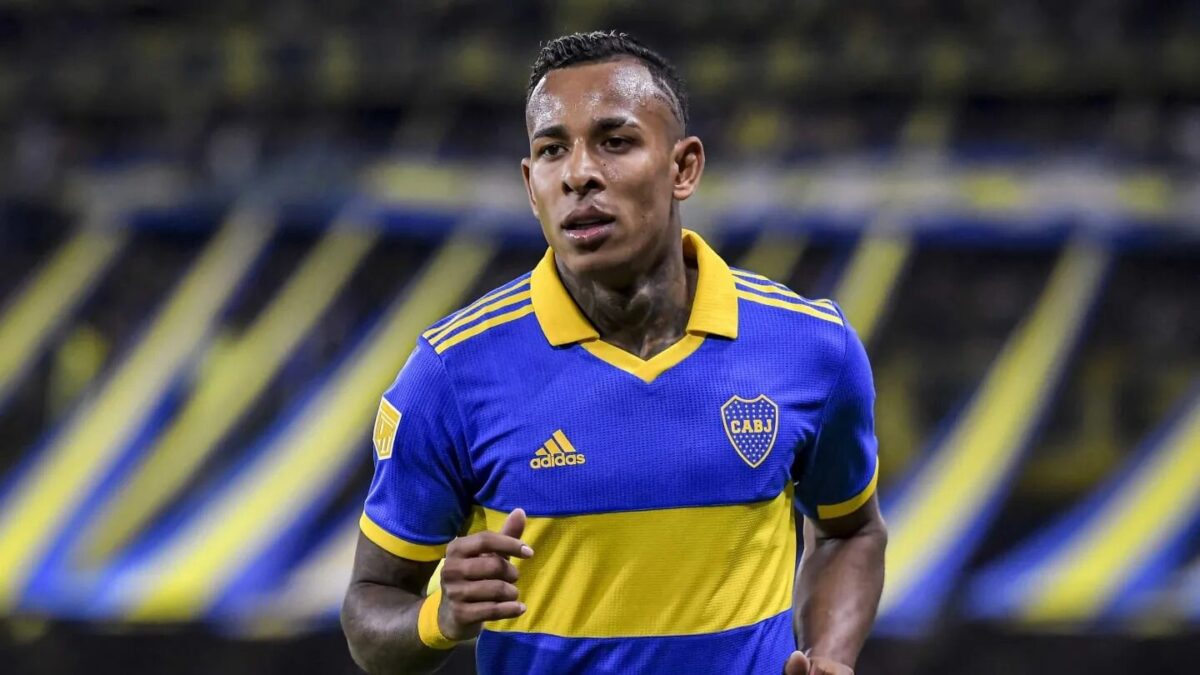 Sebastián Villa en su regreso a Boca Juniors