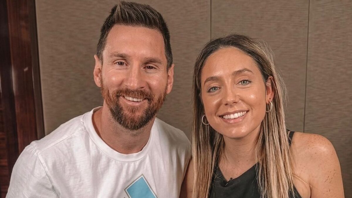 Sofi Martínez y Lionel Messi en el Mundial 2026