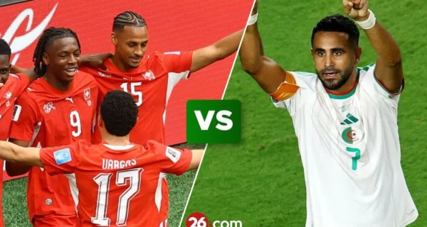 Partido entre Suiza y Argelia en el Mundial 2026
