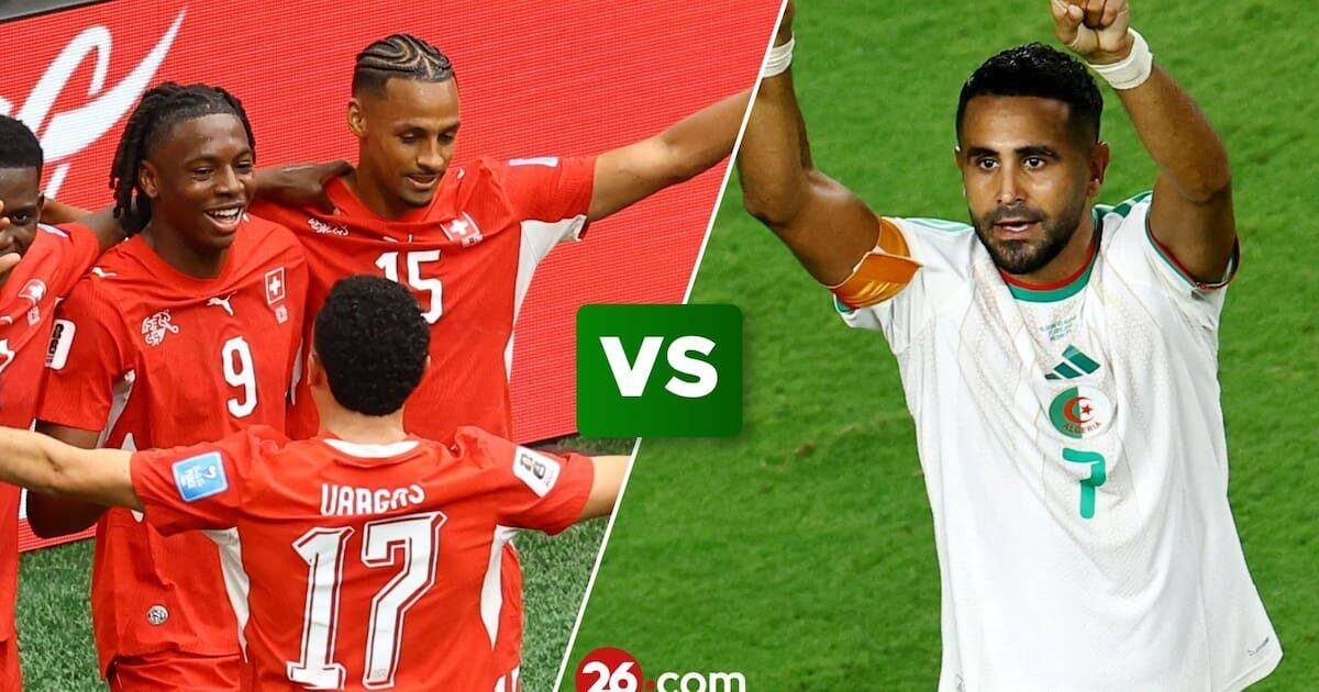 Partido entre Suiza y Argelia en el Mundial 2026