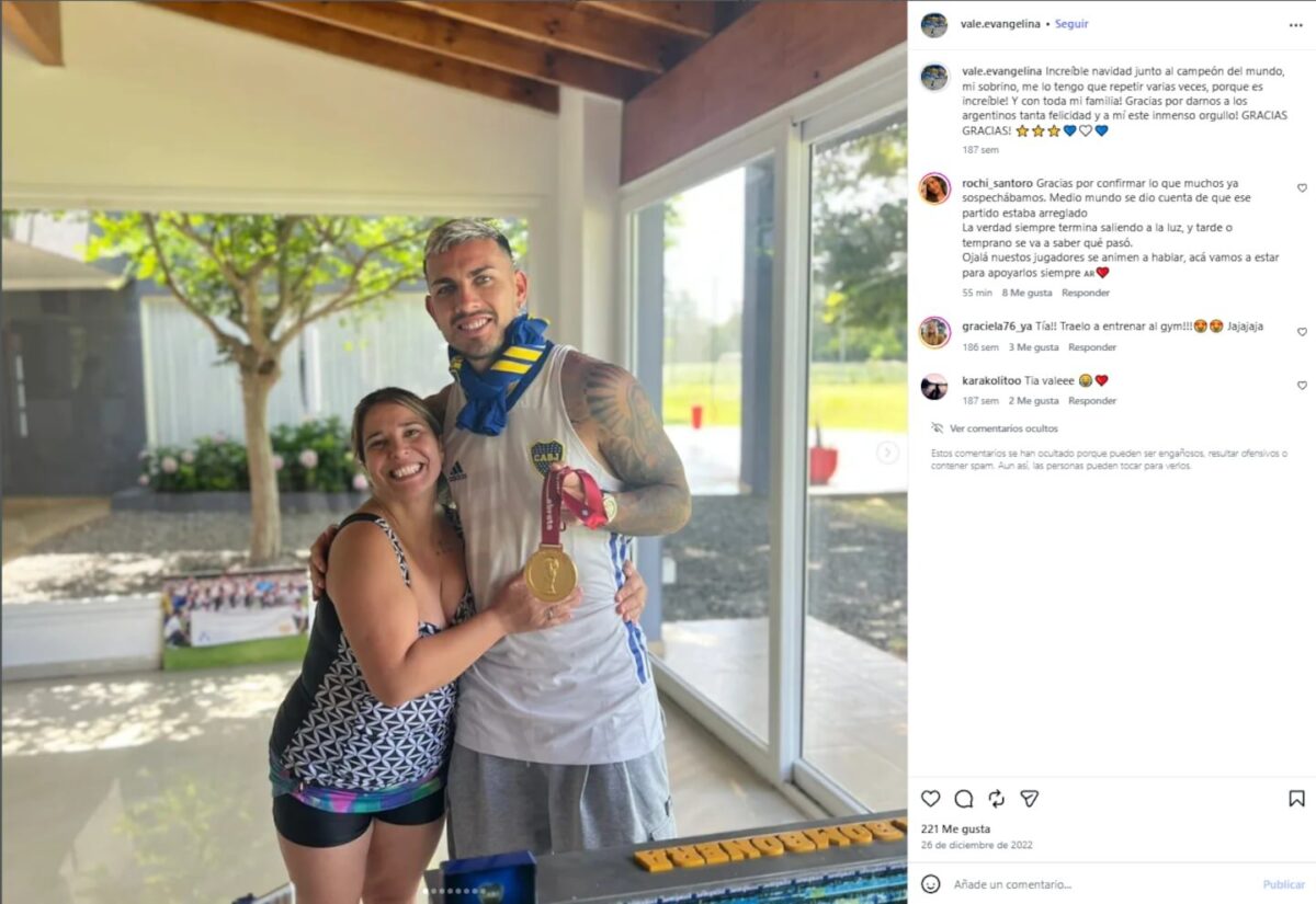 Teoría conspirativa de la tía de Leandro Paredes sobre la final del Mundial