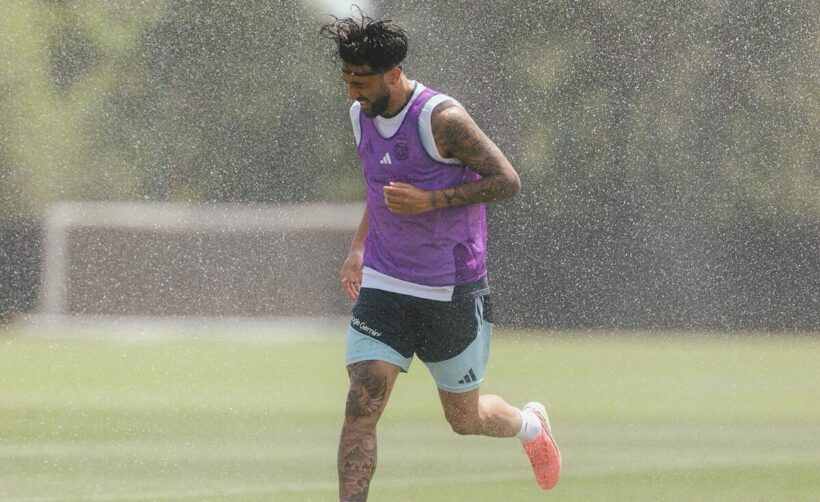 TODAS LAS FOTOS DE LA DESPEDIDA DE LA SELECCIÓN ARGENTINA DE KANSAS CITY ANTES DEL PARTIDO CON INGLATERRA