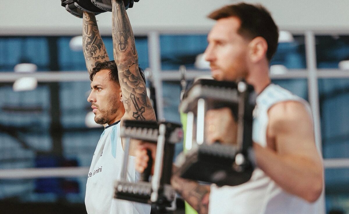 TODAS LAS FOTOS DE LA DESPEDIDA DE LA SELECCIÓN ARGENTINA DE KANSAS CITY ANTES DEL PARTIDO CON INGLATERRA