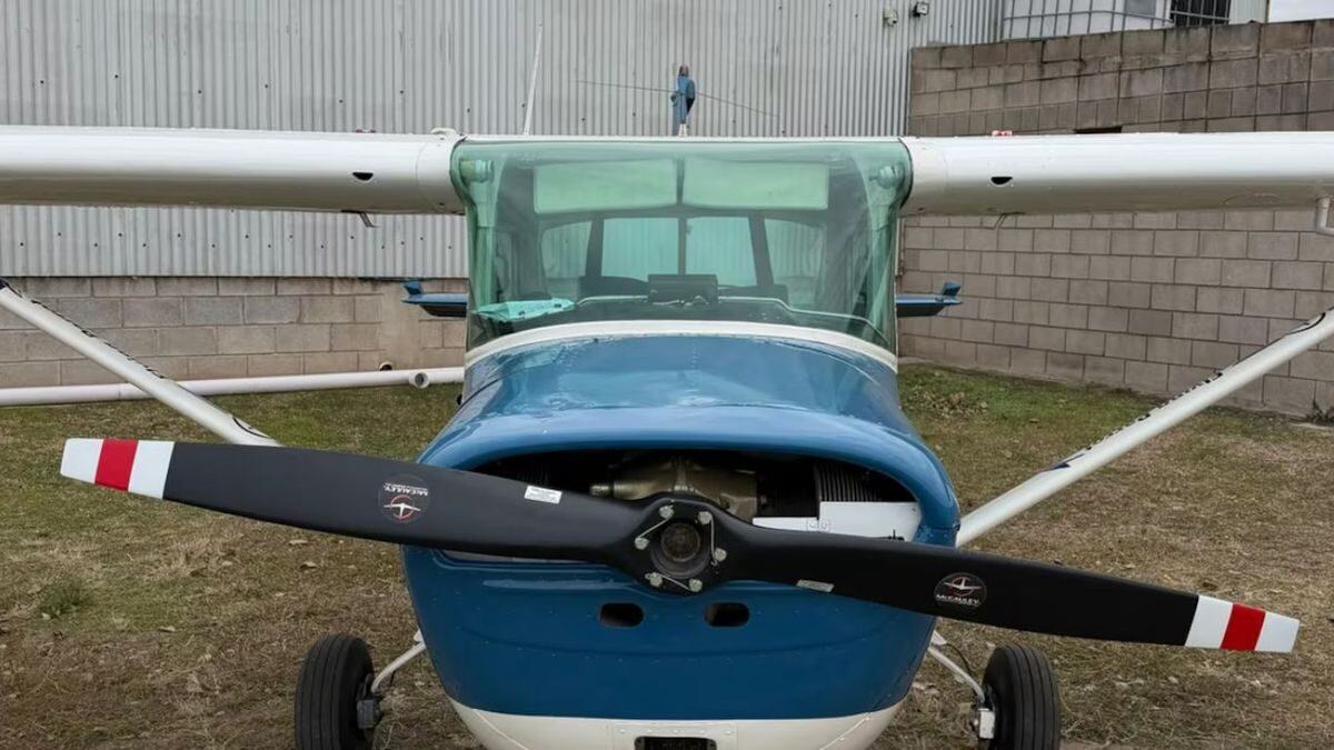 Avión Cessna C-150 en el que ocurrió la tragedia aérea en Córdoba