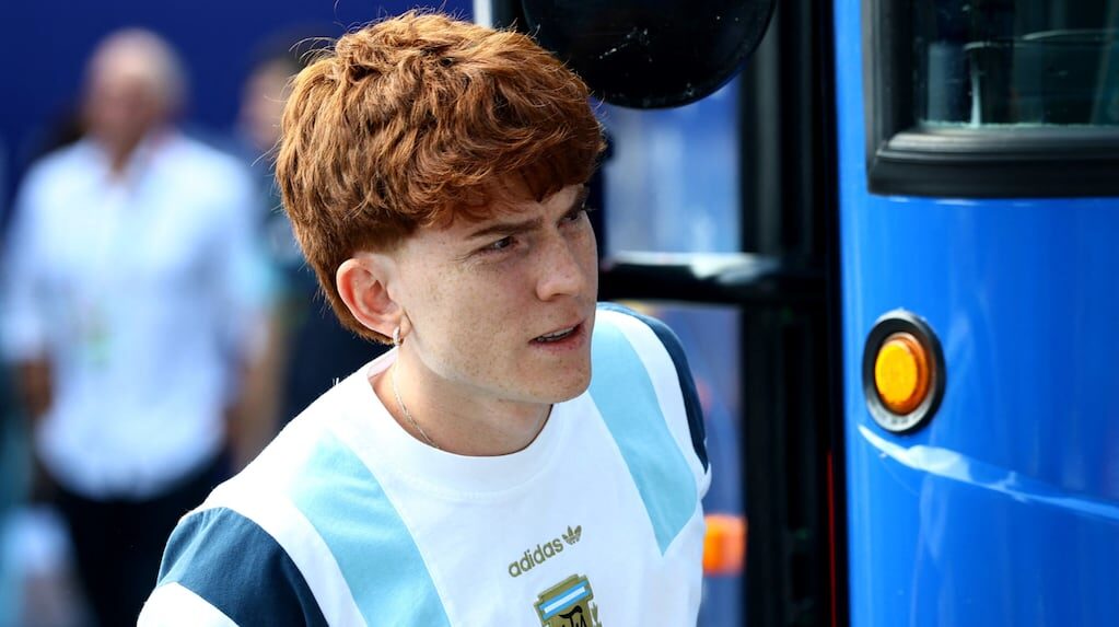Valentín Barco con la Selección argentina