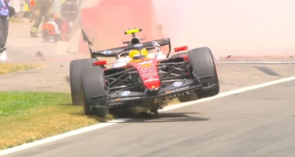 Accidente de Lewis Hamilton en Spa-Francorchamps
