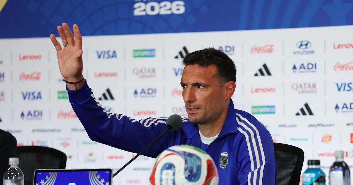 Lionel Scaloni durante la conferencia de prensa previa al partido Argentina-Cabo Verde