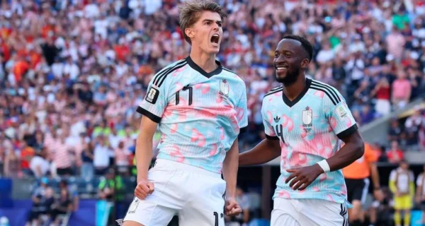 Bélgica goleando a Estados Unidos en el Mundial 2026