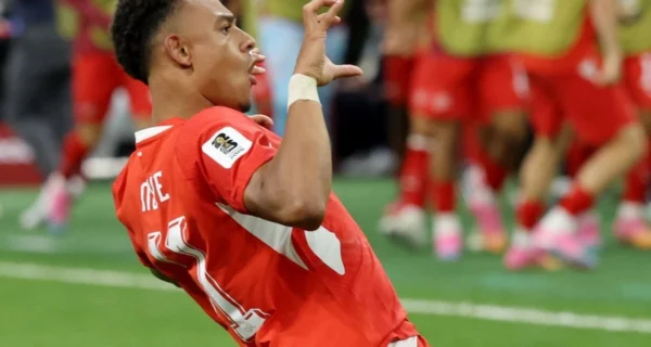 Jugadores de Suiza celebran un gol en el Mundial 2026