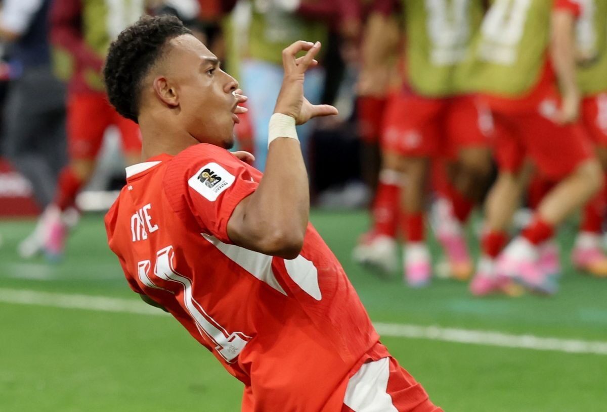 Jugadores de Suiza celebran un gol en el Mundial 2026