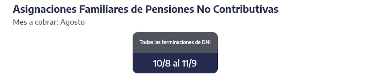 ANSES: pagos de jubilaciones, AUH y asignaciones para el lunes 10 de agosto