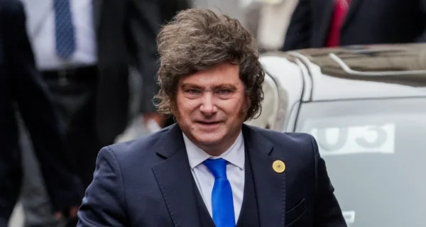 Javier Milei en un evento político