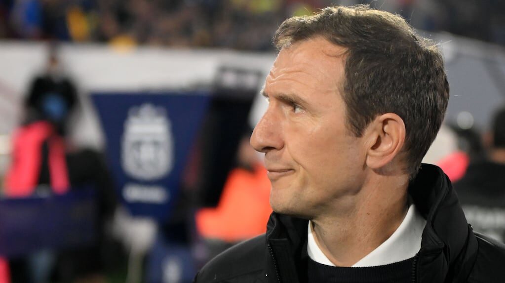 Rodolfo Arruabarrena en un partido de Boca Juniors