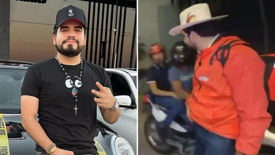 César Gastélum durante su transmisión en vivo