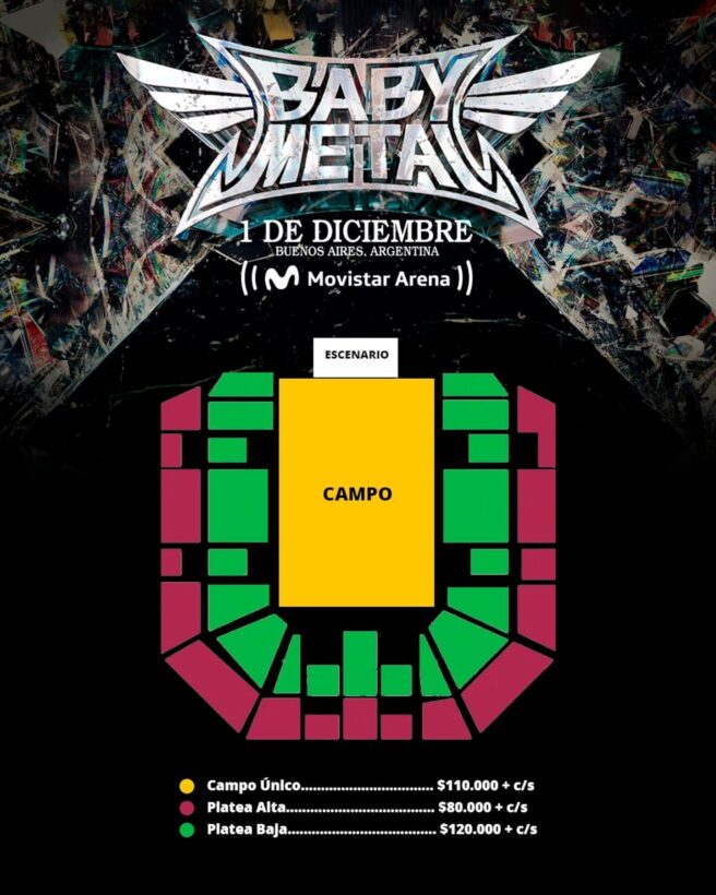 Babymetal regresa a Argentina en diciembre: detalles del concierto y precios de entradas