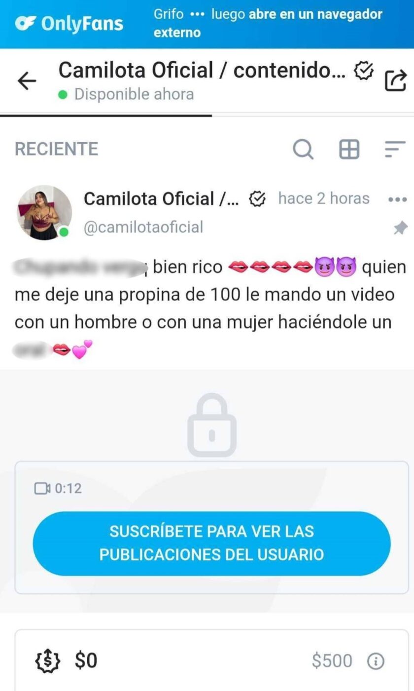 Camilota llora en redes tras denuncia de extorsión: "Me duele en el alma"