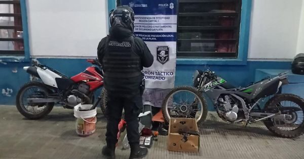 Banda de ladrones de motos detenida en Quilmes