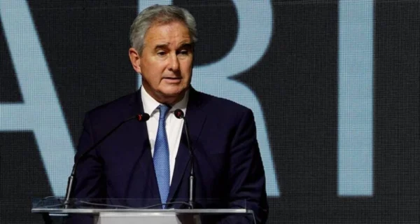 El canciller Pablo Quirno en conferencia de prensa