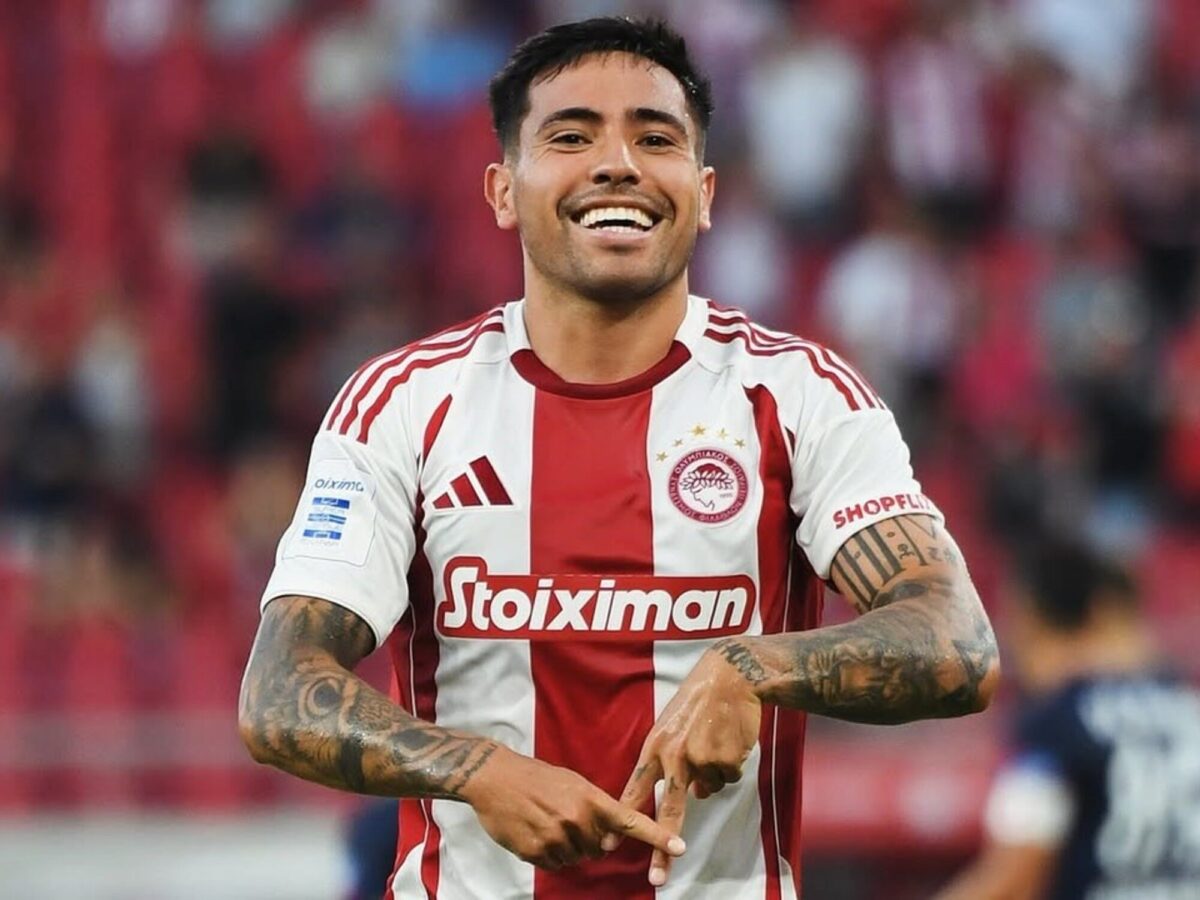 Francisco Ortega en su presentación con River Plate
