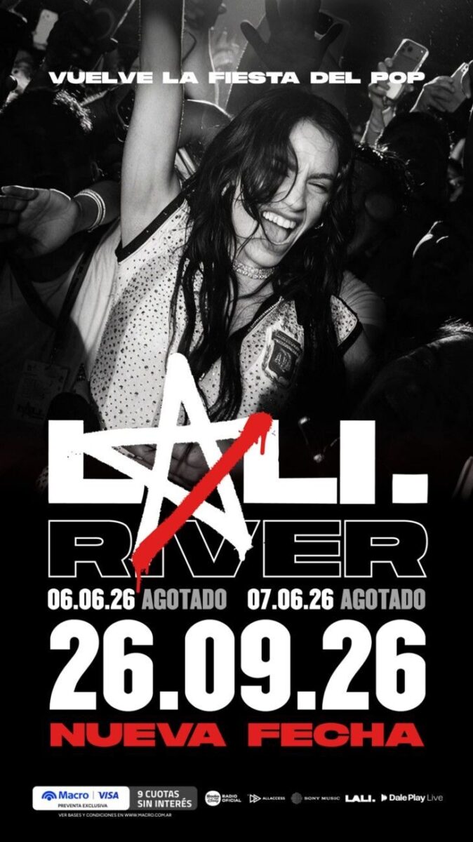 Lali Espósito anuncia una tercera fecha en River para cerrar su exitoso tour