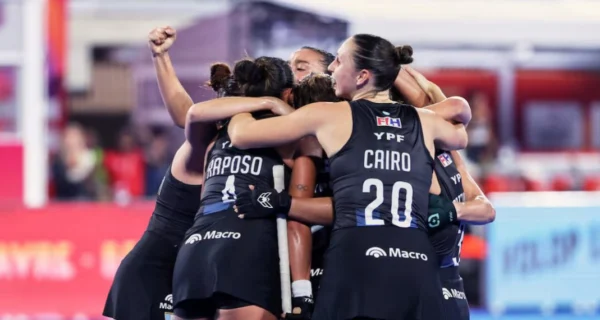 Las Leonas celebrando su victoria en el Mundial de Hockey 2026