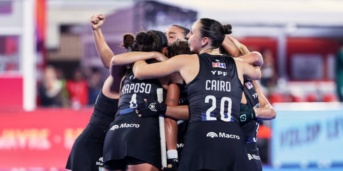Las Leonas celebrando su victoria en el Mundial de Hockey 2026