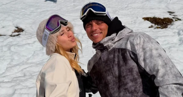 Lolo Poggio en la nieve