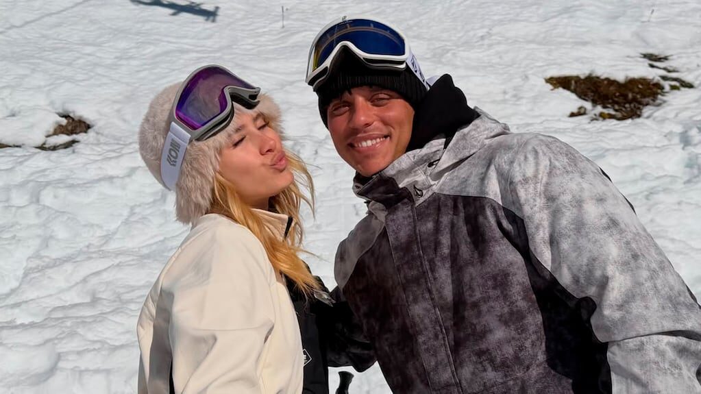 Lolo Poggio en la nieve
