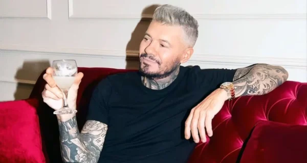 Marcelo Tinelli en una presentación de televisión
