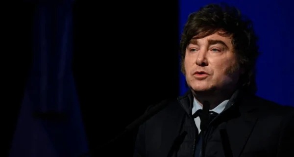 Javier Milei en un evento público