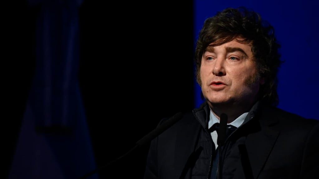Javier Milei en un evento público