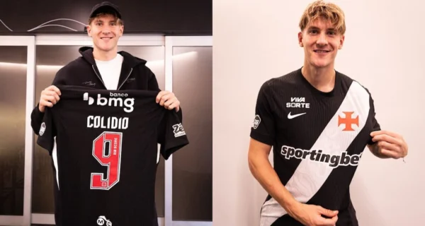 Facundo Colidio con la camiseta del Vasco da Gama
